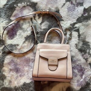 Coach Pink Crossbody Bag with Structured Design